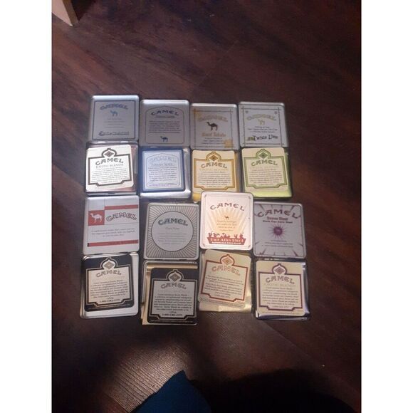 Set of 21 vintage camel tins - Picture 1 of 3
